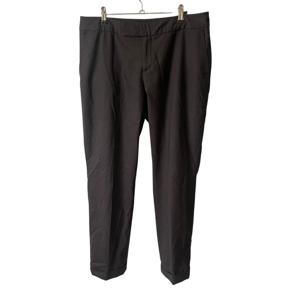 Banana Republic 10 Martin Fit Trousers Dress Pants Dark Gray Wool Stretch
